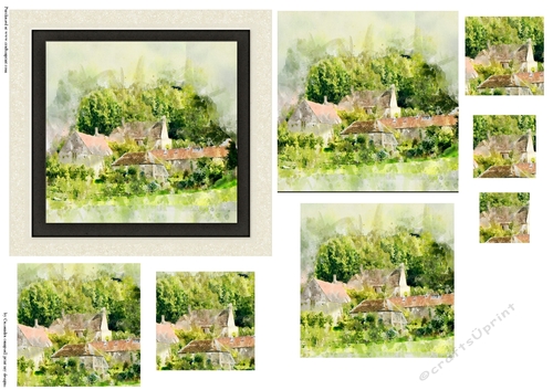 Pyramid watercolor toppers collection 