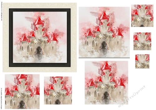 Pyramid watercolor toppers collection 