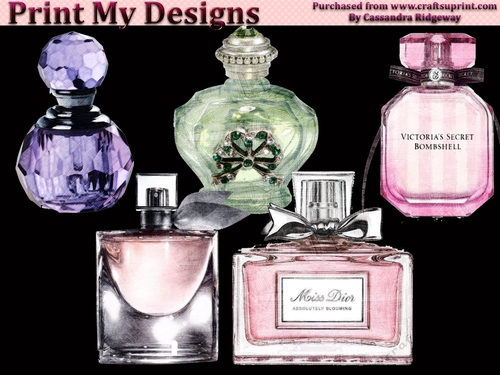 Ladies perfume bottles