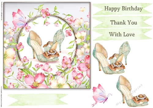 Happy Birthday thank you with love Quick card collection