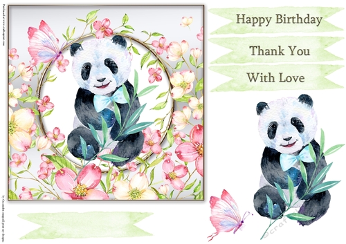 Happy Birthday thank you with love Quick card collection