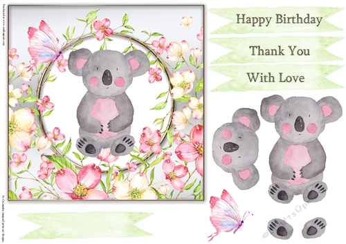 Happy Birthday thank you with love Quick card collection