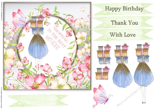 Happy Birthday thank you with love Quick card collection