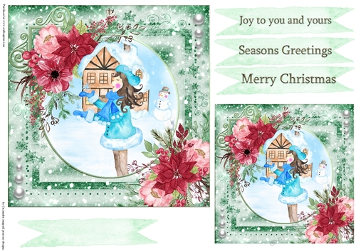 Christmas quick card selection
