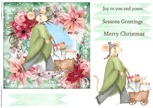 Christmas quick card selection