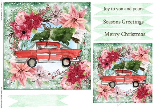 Christmas quick card selection