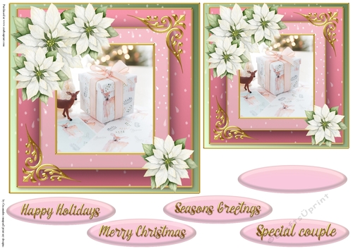 Christmas quick card topper 2