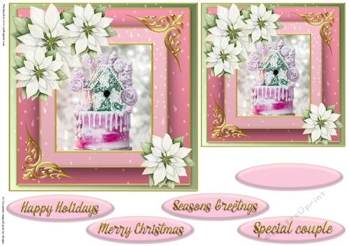 Christmas quick card topper 2