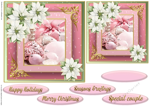 Christmas quick card topper 2