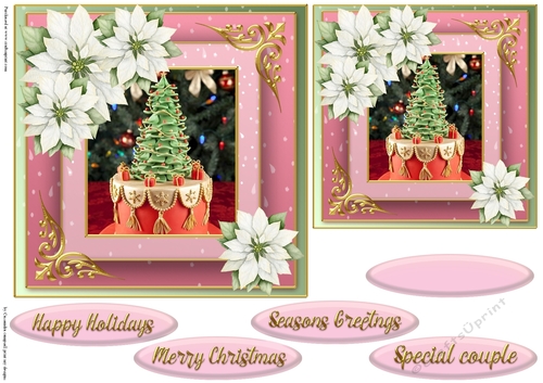 Christmas quick card topper 2