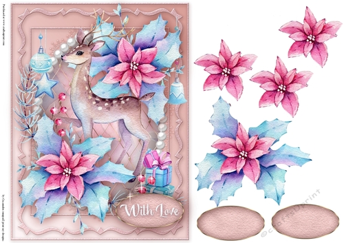 Winter Christmas quick card 