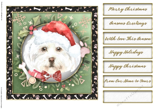 Christmas dogs  quick card collection