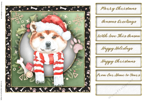 Christmas dogs  quick card collection