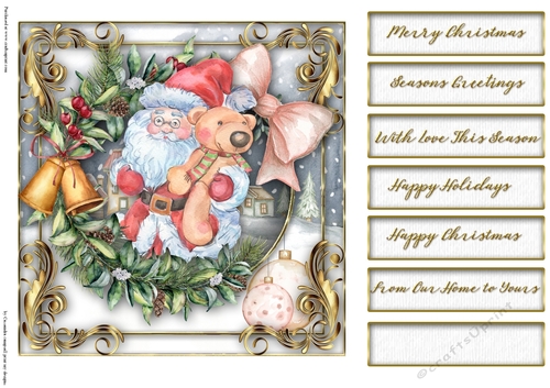 Christmas santa quick card collection