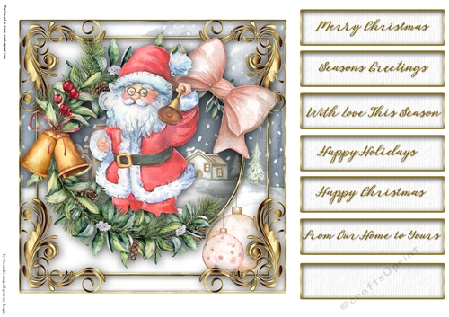 Christmas santa quick card collection
