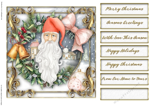 Christmas santa quick card collection