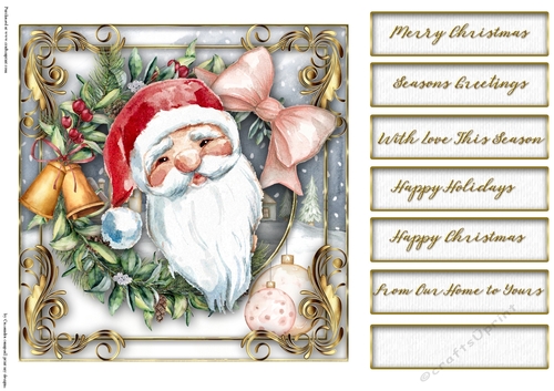 Christmas santa quick card collection