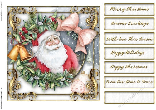 Christmas santa quick card collection