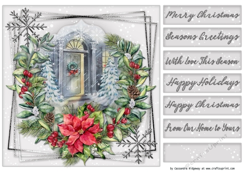 Christmas quick card selection
