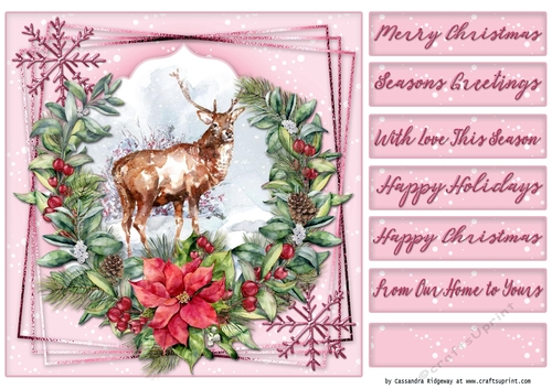 Christmas quick card selection