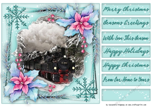 Christmas quick card selection