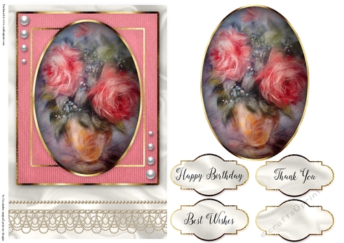 Happy Birthday Floral card