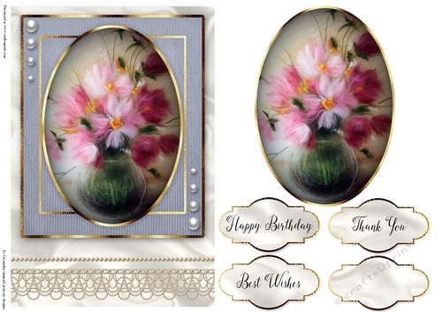 Happy Birthday Floral card