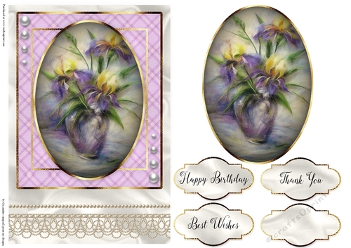 Happy Birthday Floral card