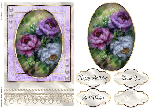Happy Birthday Floral card