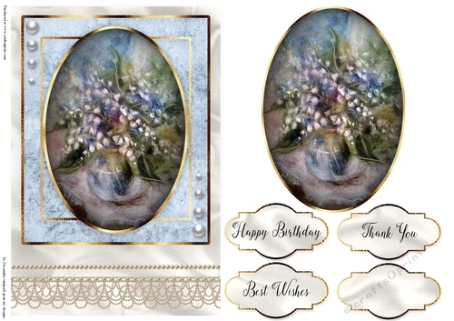 Happy Birthday Floral card