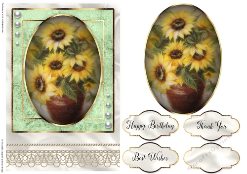 Happy Birthday Floral card