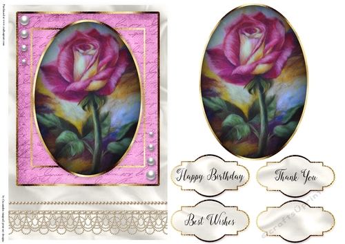Happy Birthday Floral card