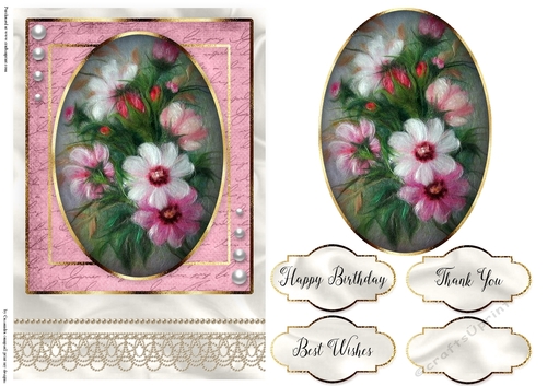 Happy Birthday Floral card