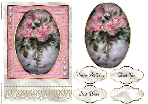 Happy Birthday Floral card