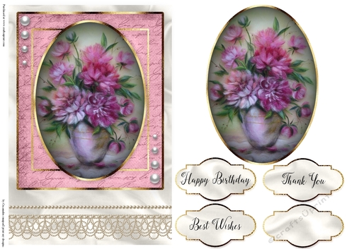 Happy Birthday Floral card