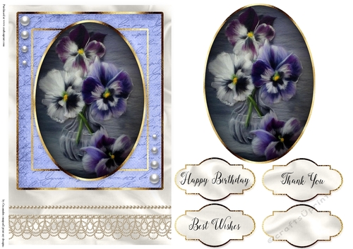Happy Birthday Floral card