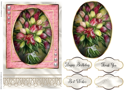 Happy Birthday Floral card