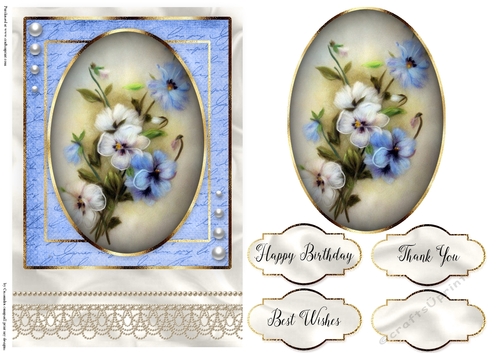 Happy Birthday Floral card
