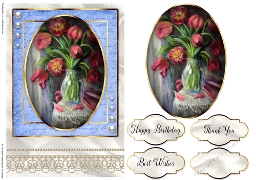 Happy Birthday Floral card