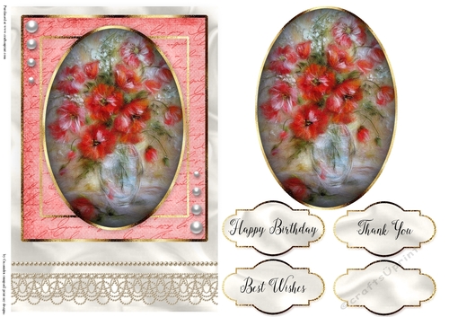 Happy Birthday Floral card