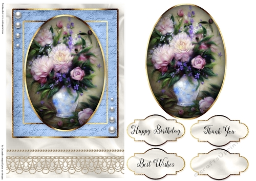 Happy Birthday Floral card