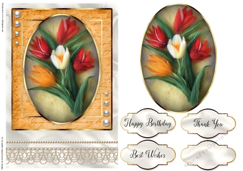 Happy Birthday Floral card