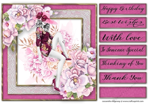 Happy Birthday thank you with love Quick card 