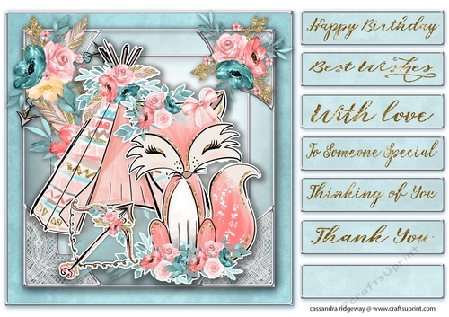 Happy Birthday thank you with love Quick card 