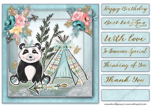 Happy Birthday thank you with love Quick card 