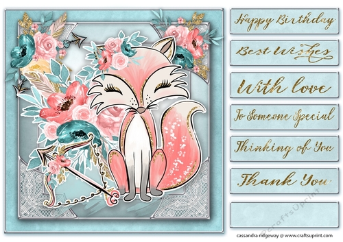 Happy Birthday thank you with love Quick card 
