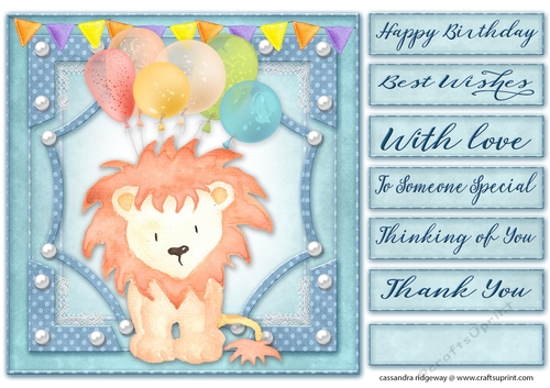 Happy Birthday thank you with love Quick card 
