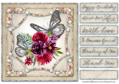 Happy Birthday thank you with love Quick card 