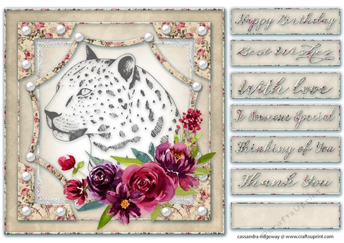 Happy Birthday thank you with love Quick card 