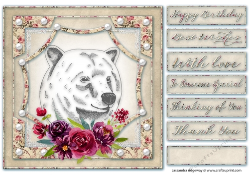 Happy Birthday thank you with love Quick card 